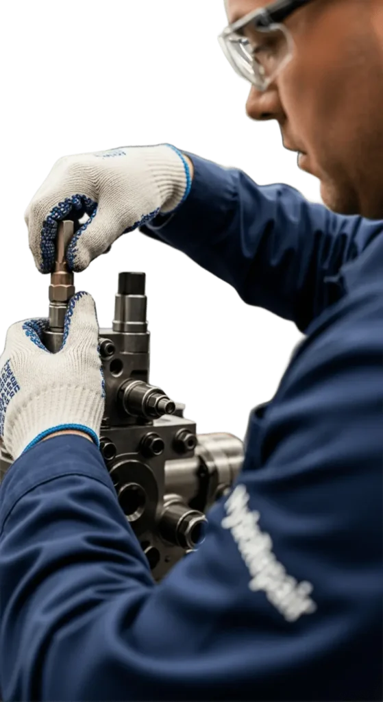 ремонт гидравлических узлов, нужно доверять только проверенным специалистам высококвалифицированным специалистом