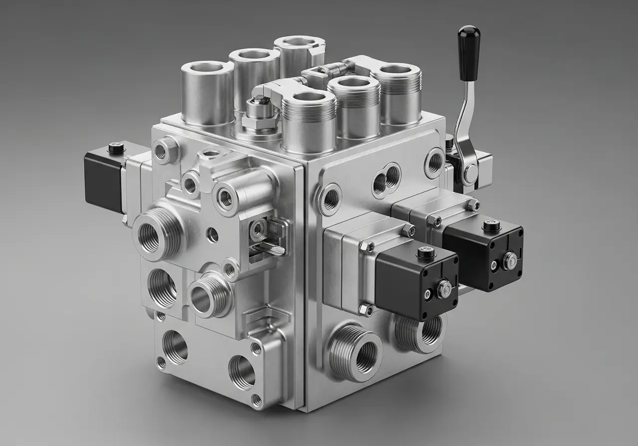 Изображение секционного гидрораспределителя для трактора