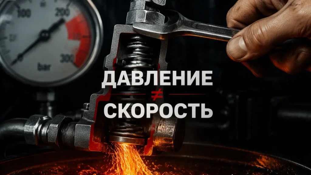 рука механика регулирует клапан давления